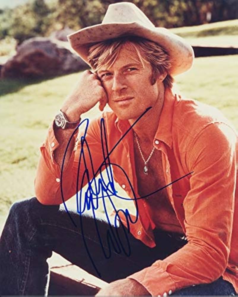 ハリウッドから本人より　ロバート・レッドフォード サイン入りポストカード ハリウッドから本人より ロバート・レッドフォード サイン入り